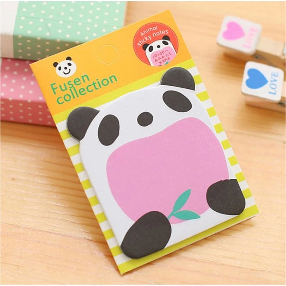 Set of 8 Kawaii Animal‎ Sticky Notes~~NIP
